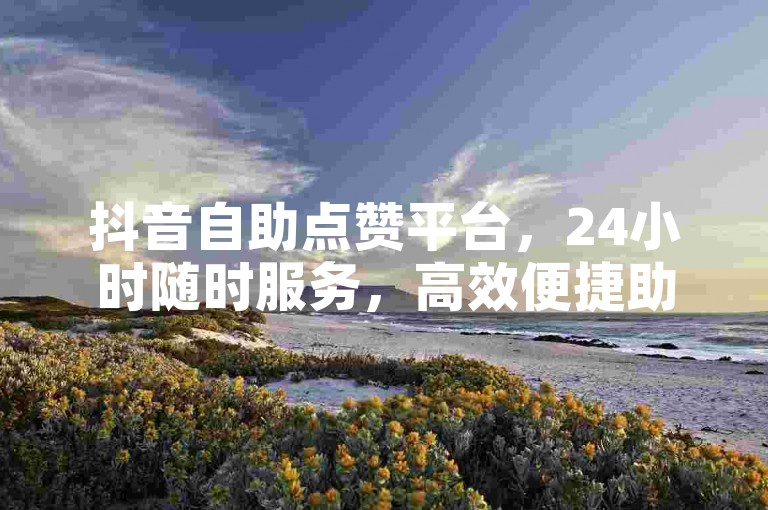 抖音自助点赞平台，24小时随时服务，高效便捷助你提升人气。