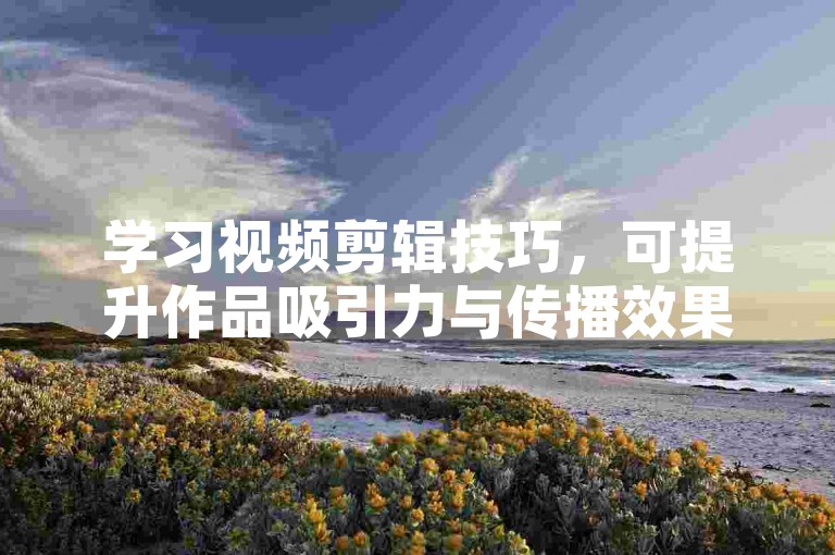 学习视频剪辑技巧，可提升作品吸引力与传播效果。