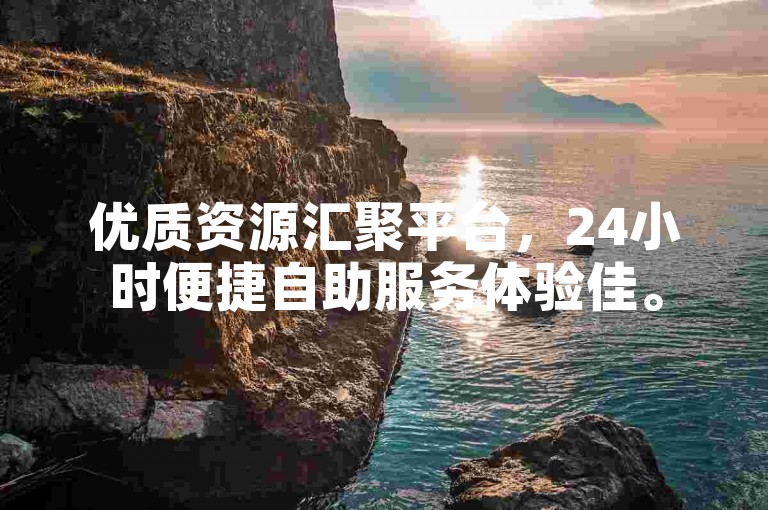 优质资源汇聚平台，24小时便捷自助服务体验佳。