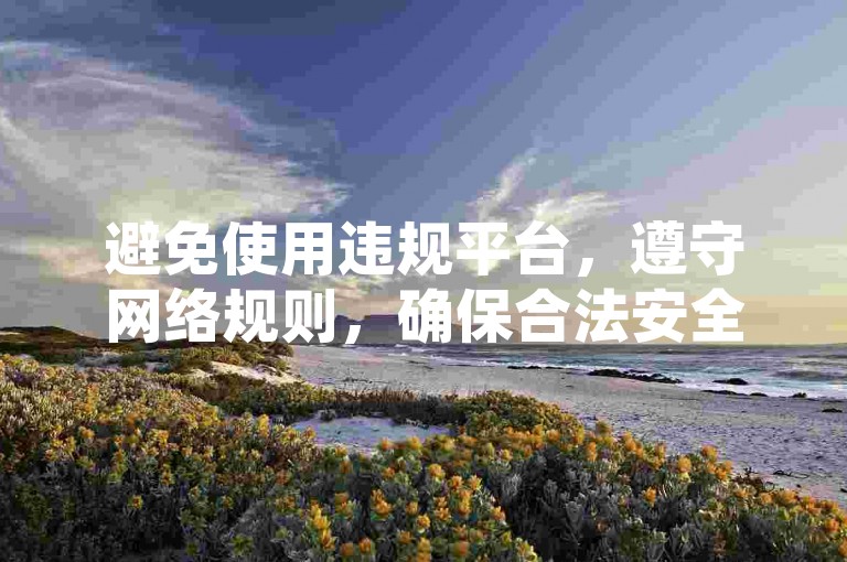 避免使用违规平台，遵守网络规则，确保合法安全上网。