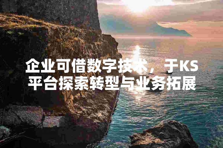 企业可借数字技术，于KS平台探索转型与业务拓展新路径。