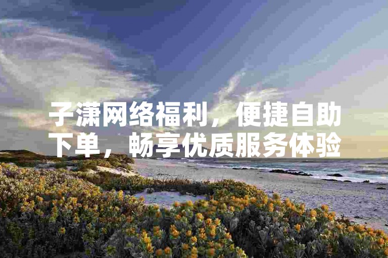 子潇网络福利，便捷自助下单，畅享优质服务体验。