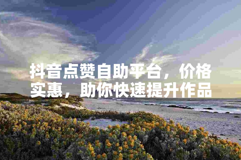 抖音点赞自助平台，价格实惠，助你快速提升作品人气。