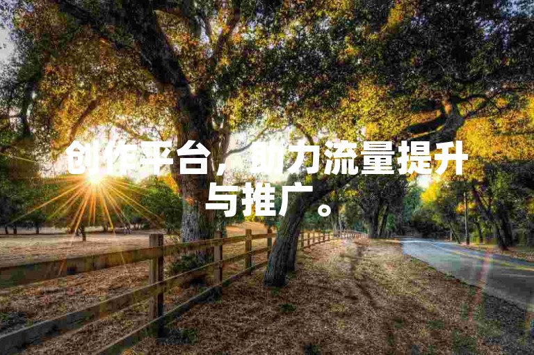 创作平台，助力流量提升与推广。