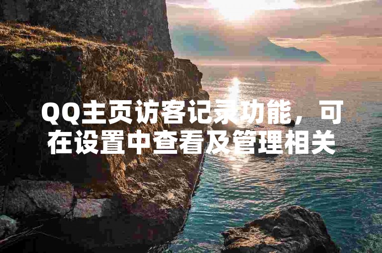 QQ主页访客记录功能，可在设置中查看及管理相关权限。
