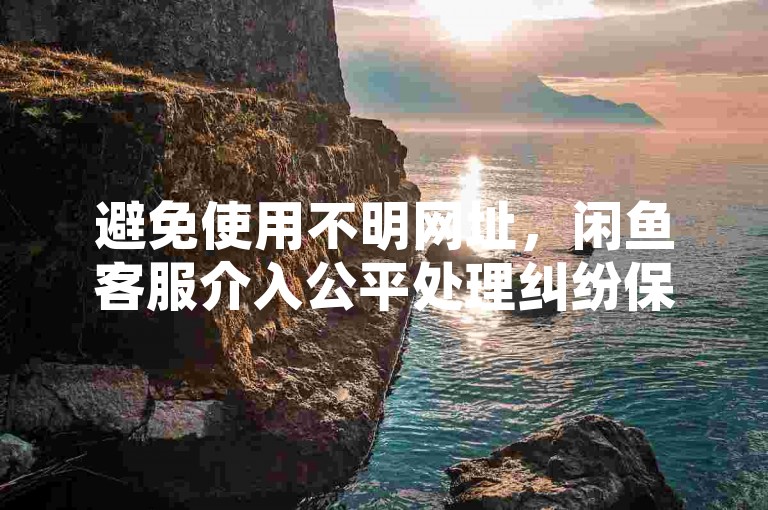 避免使用不明网址，闲鱼客服介入公平处理纠纷保障双方权益。