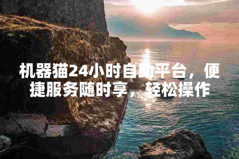 机器猫24小时自助平台，便捷服务随时享，轻松操作无压力。