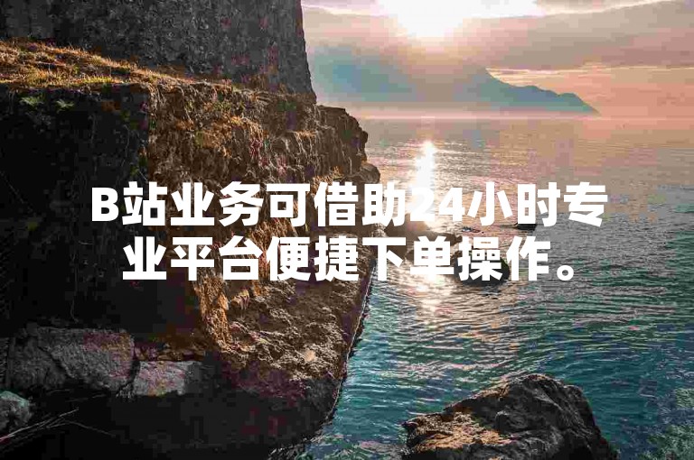 B站业务可借助24小时专业平台便捷下单操作。