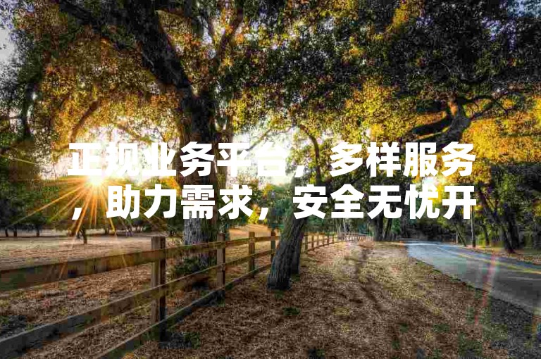 正规业务平台，多样服务，助力需求，安全无忧开启体验！